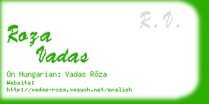 roza vadas business card